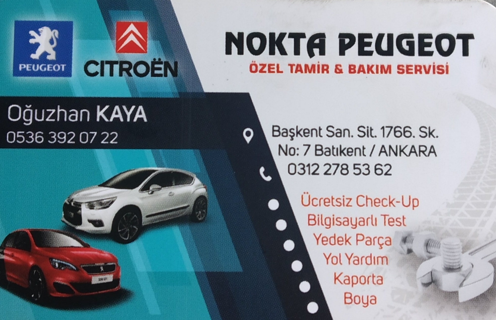Nokta Peugeot Özel Servis Ankara